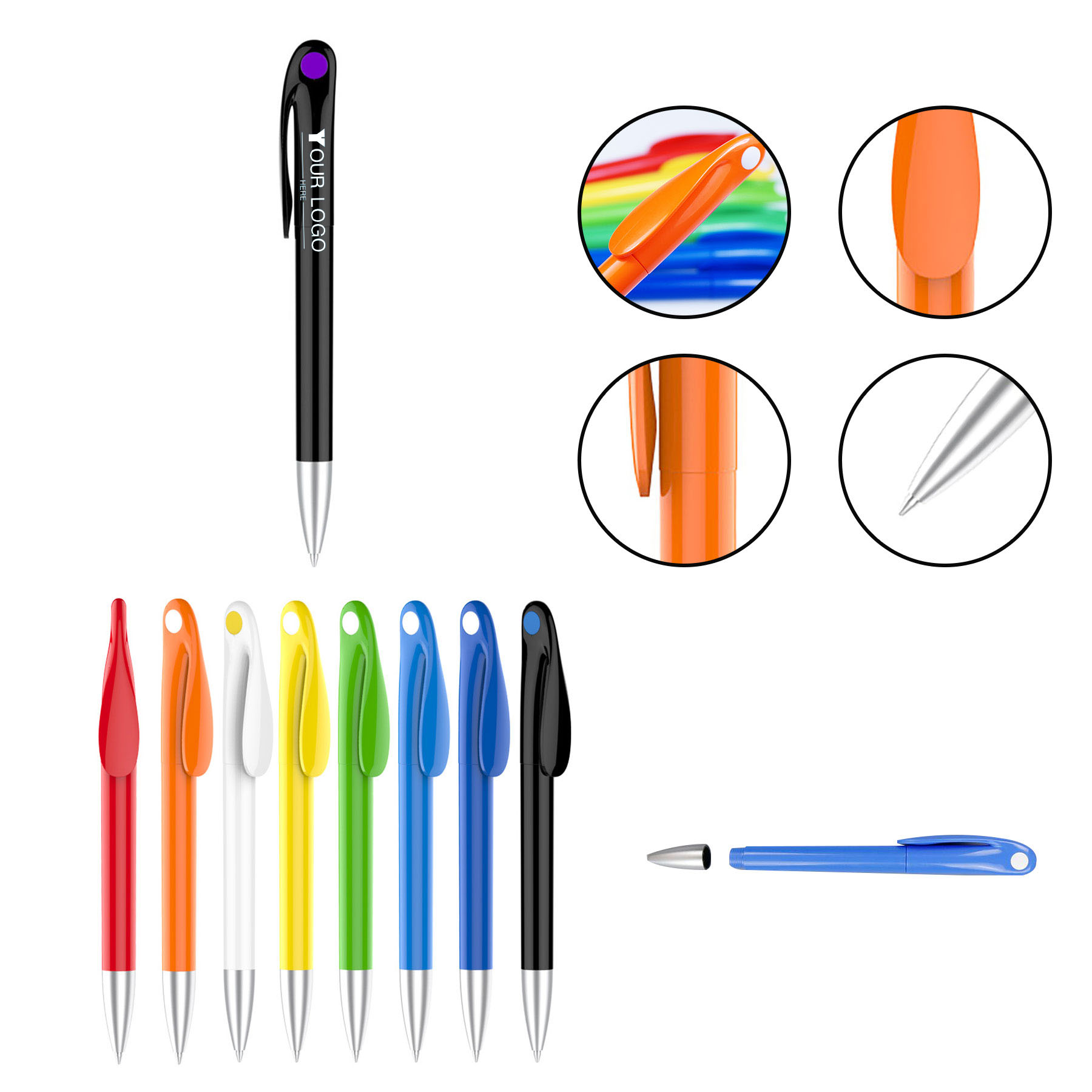 Black Rollerball Pen 2
