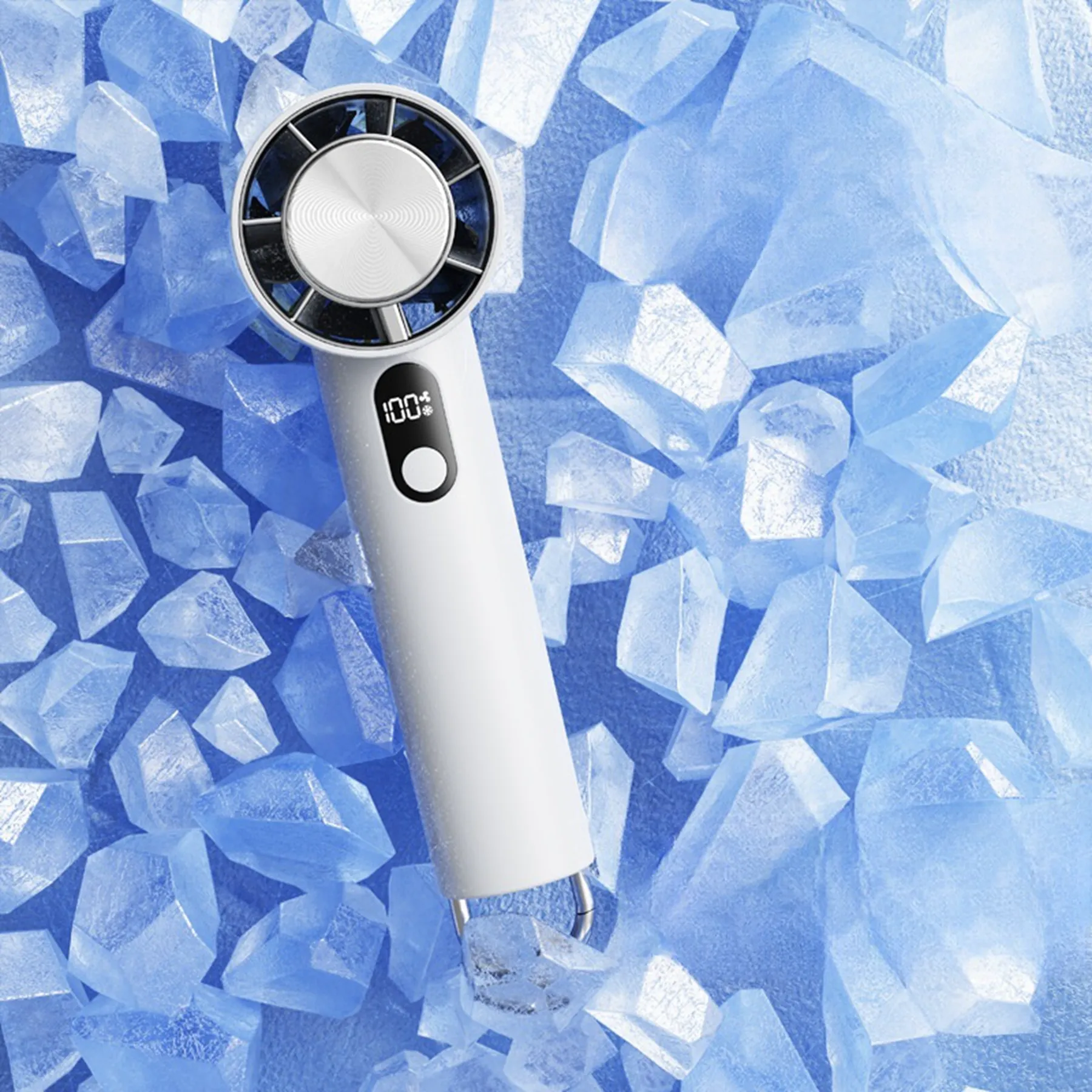 3000 mAh Digital Display Portable Handheld Mini Fan 10