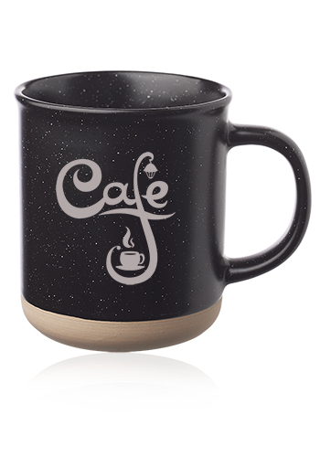 13.5 oz. Aurora Speckled Clay Coffee Mugs 5