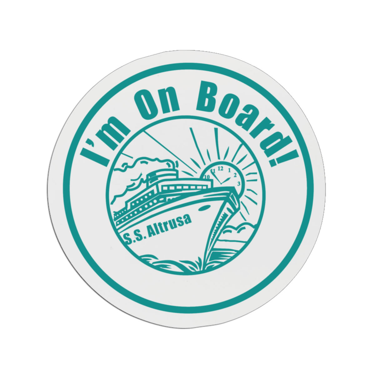 2 1/4" Round Plastic Badge 3