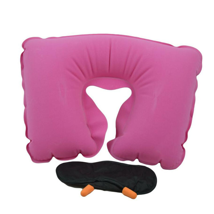 Travel Neck Pillow Set With Eye Mask 3