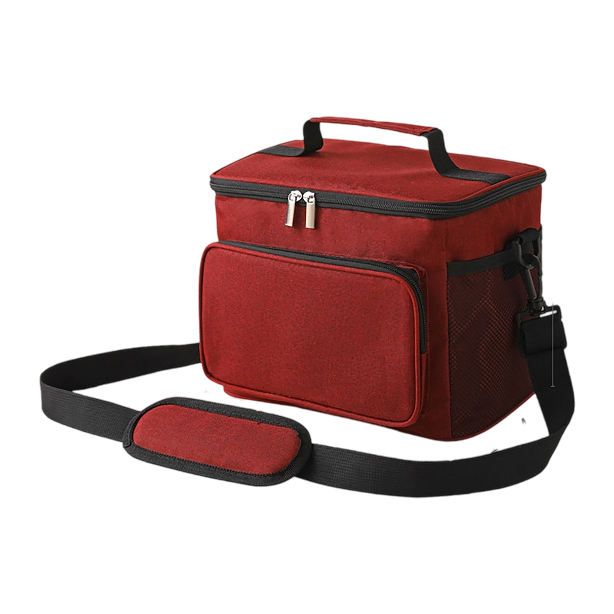 Oxford Cloth Insulated Lunch Cooler Bag With Shoulder Strap 3