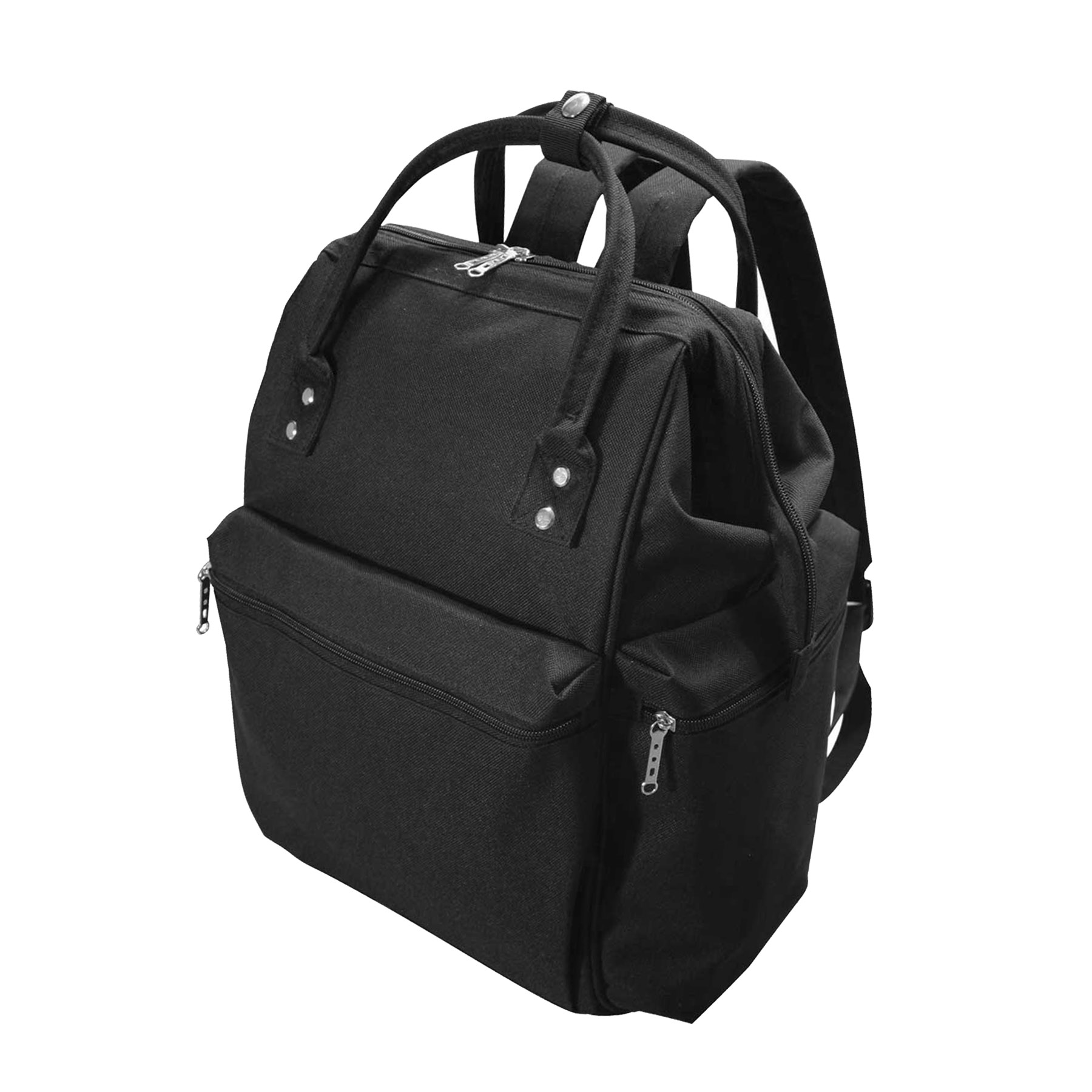 600D Polyester Wide Mouth Laptop Backpack 4