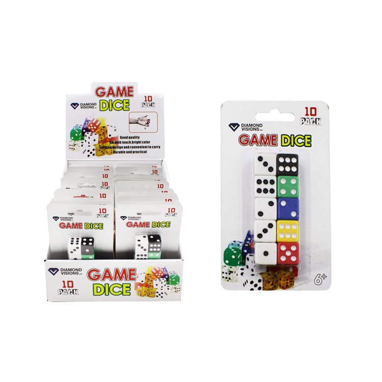 Color Game Dice Assorted 10 Pack 2