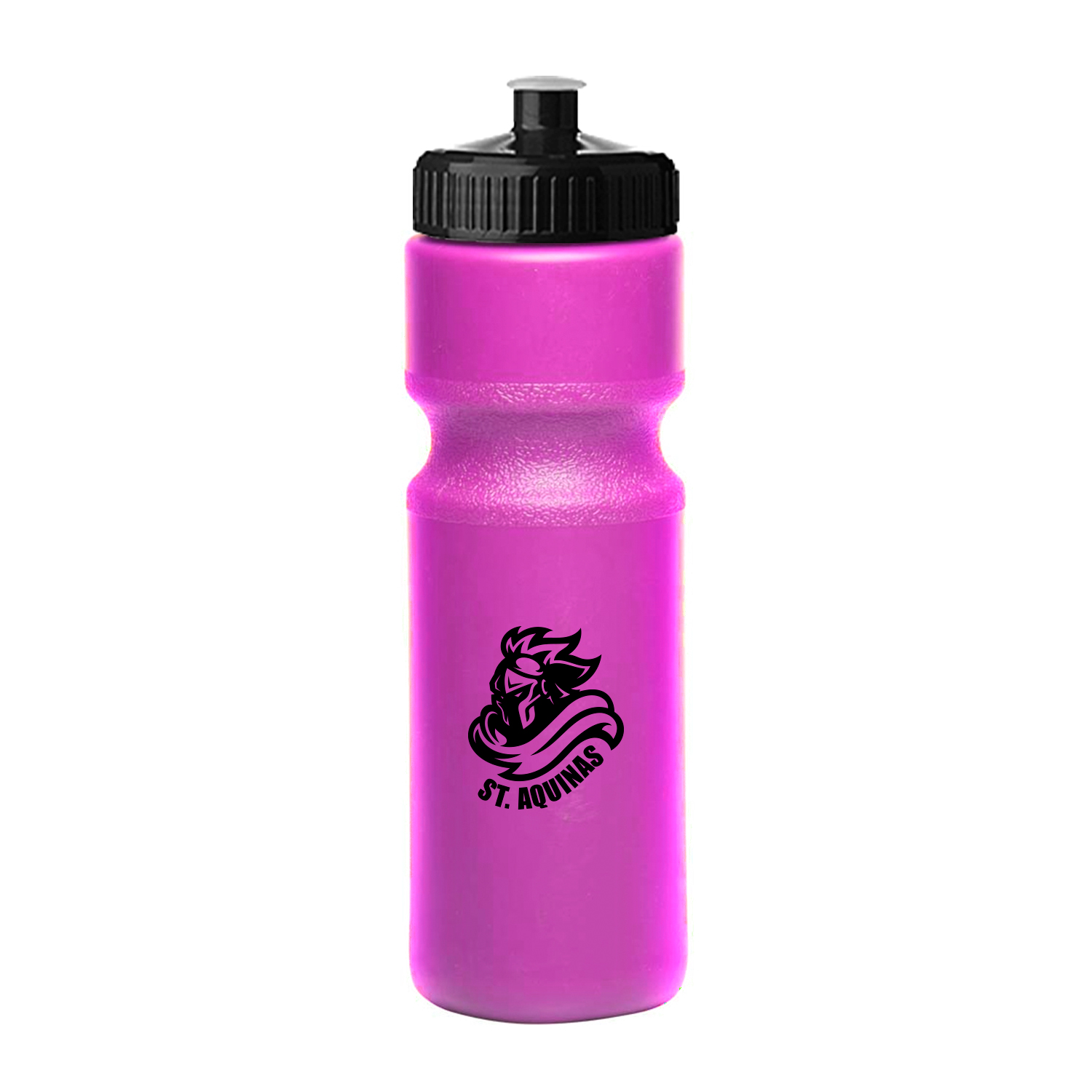 28 oz. Push-Cap Plastic Water Bottle (1 Color Imprint) 2