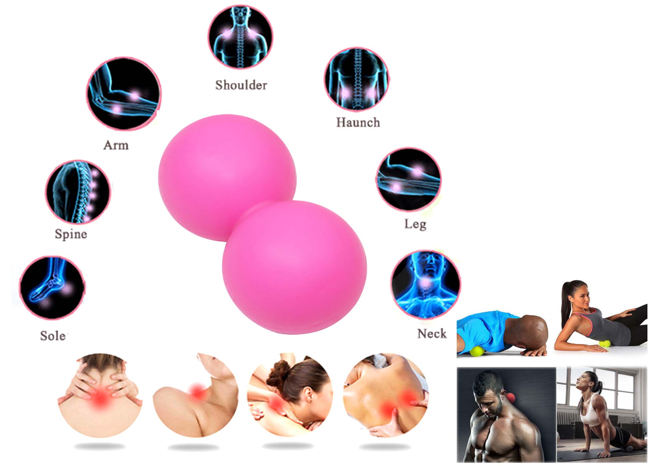 iBank ® Exercise Double Massage Ball 1