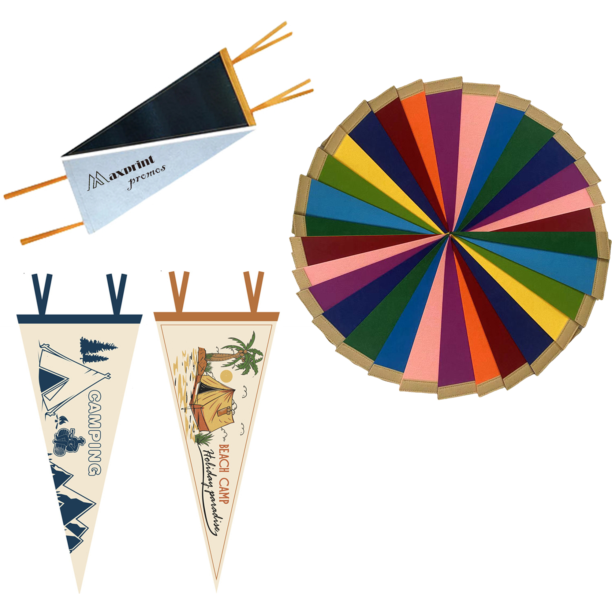 Double-sided Custom Felt Pennant 2