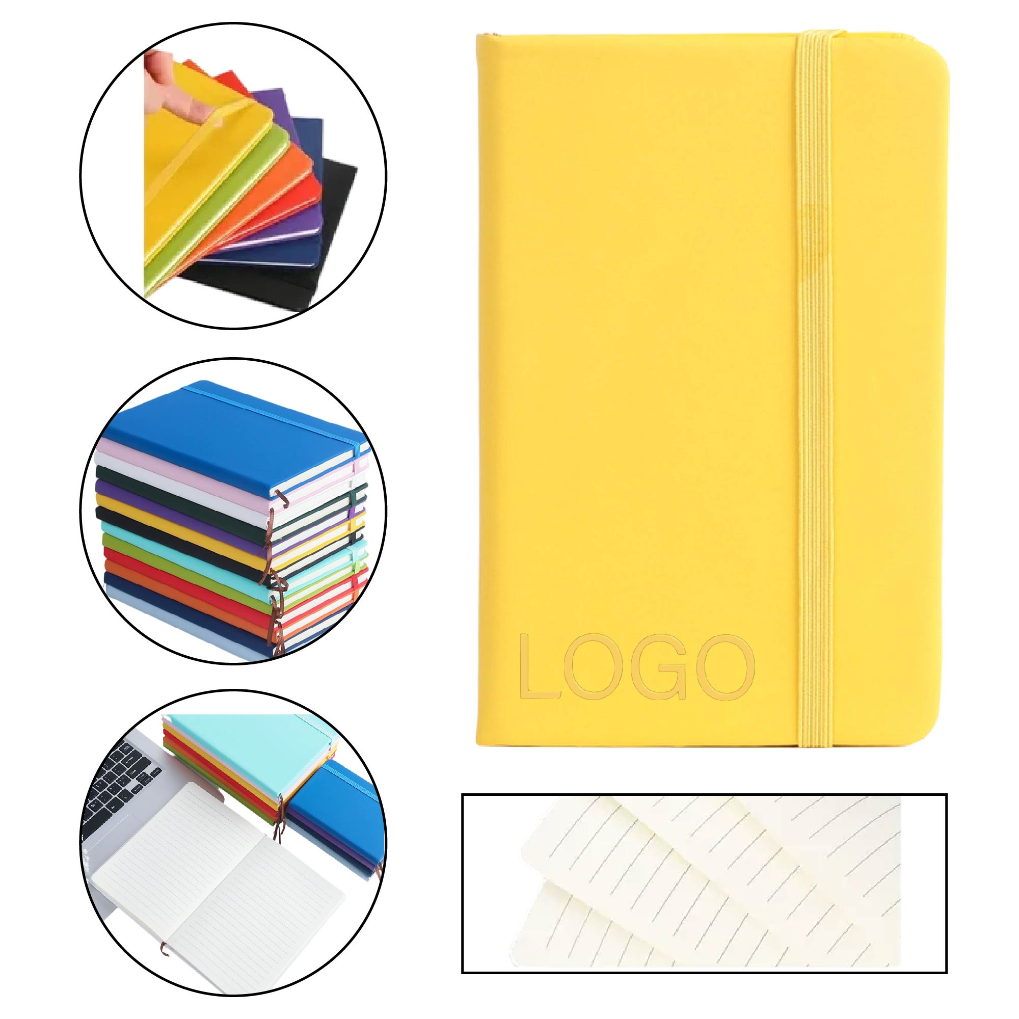 A5 Strap-Secured Notebook to Prevent Scattering 2