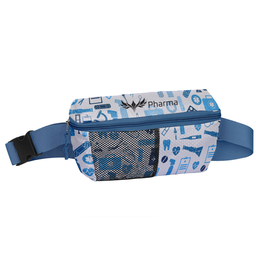 Sublimation Trapezoid Waist Bag w/ 1 Pocket 10.75x5.4x2.5 in 3