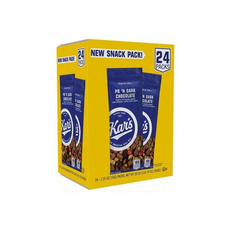Kar's Snacks - Peanut Butter 'N Dark Chocolate Mix 1.25 oz 2