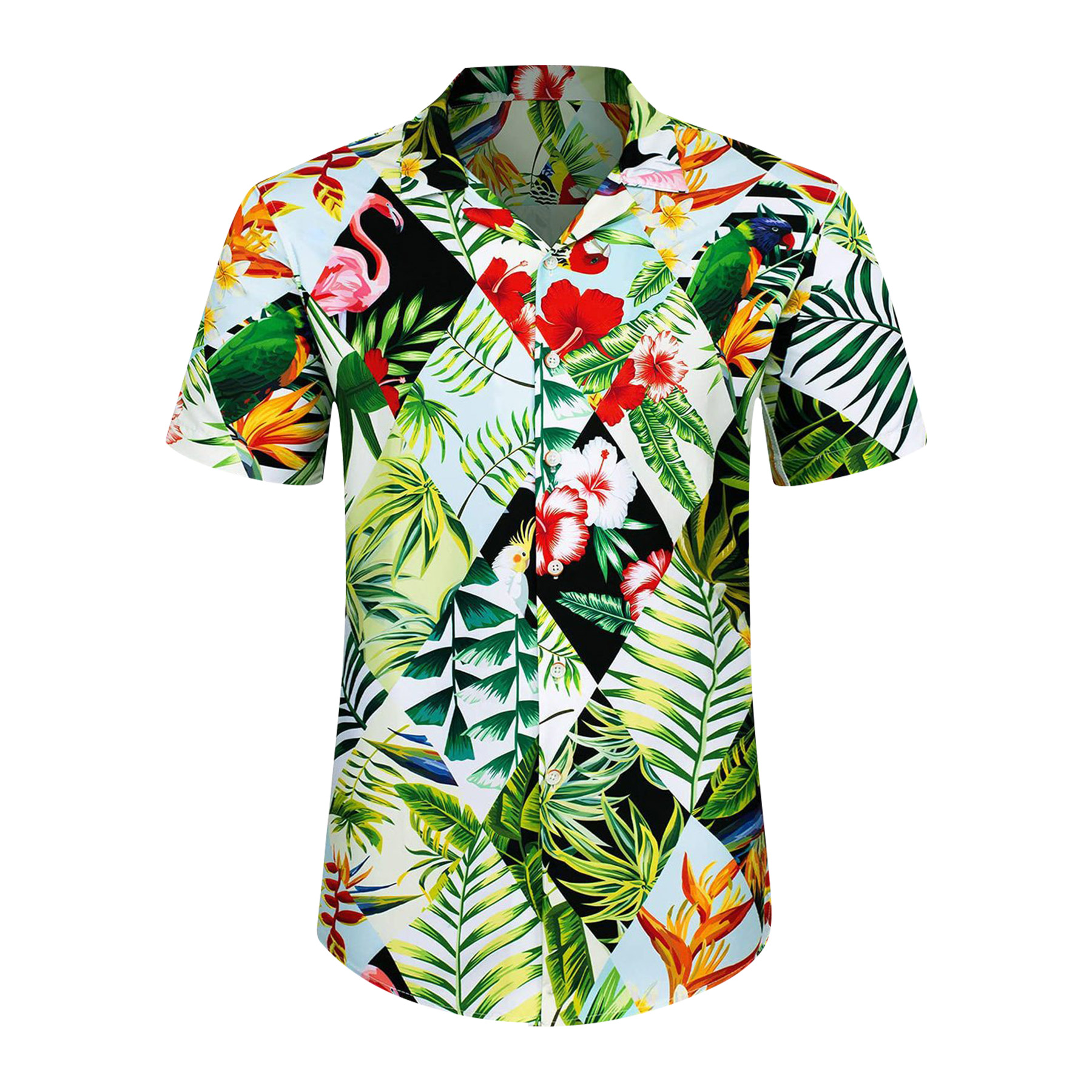 Mens Hawaiian Short Sleeve Shirt 46