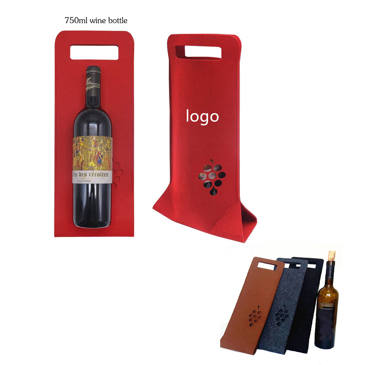 Felt Wine Bag 1
