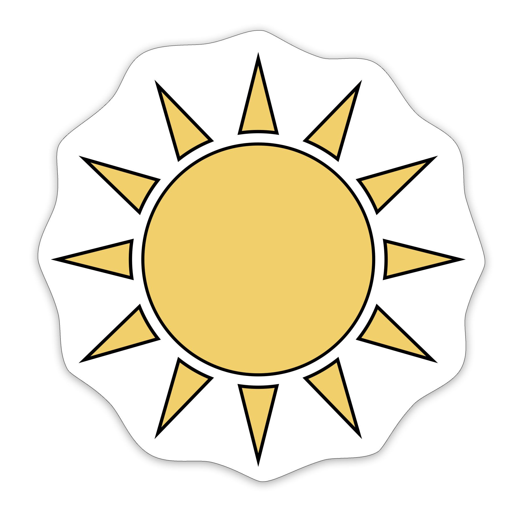 Sun Shaped NoteKeeper™ Magnet 35 Mil 3