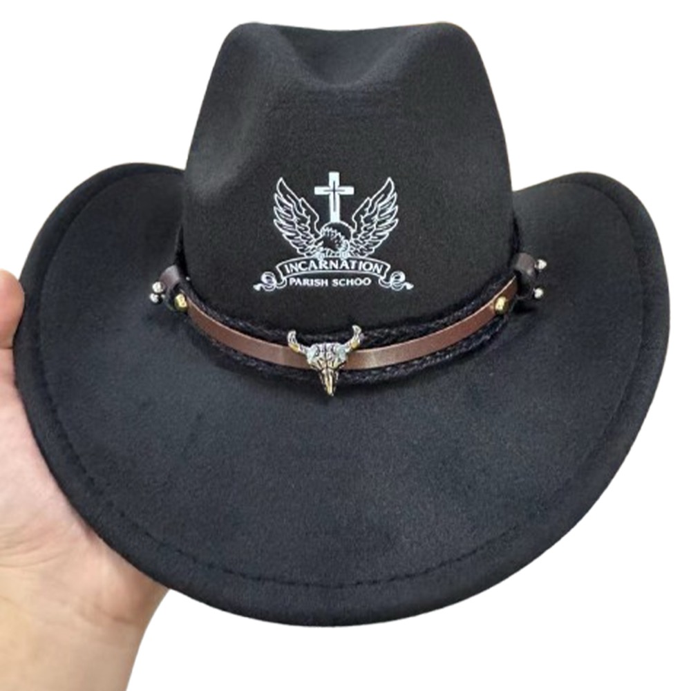 Exquisite Calf Head Cowboy Hat 1