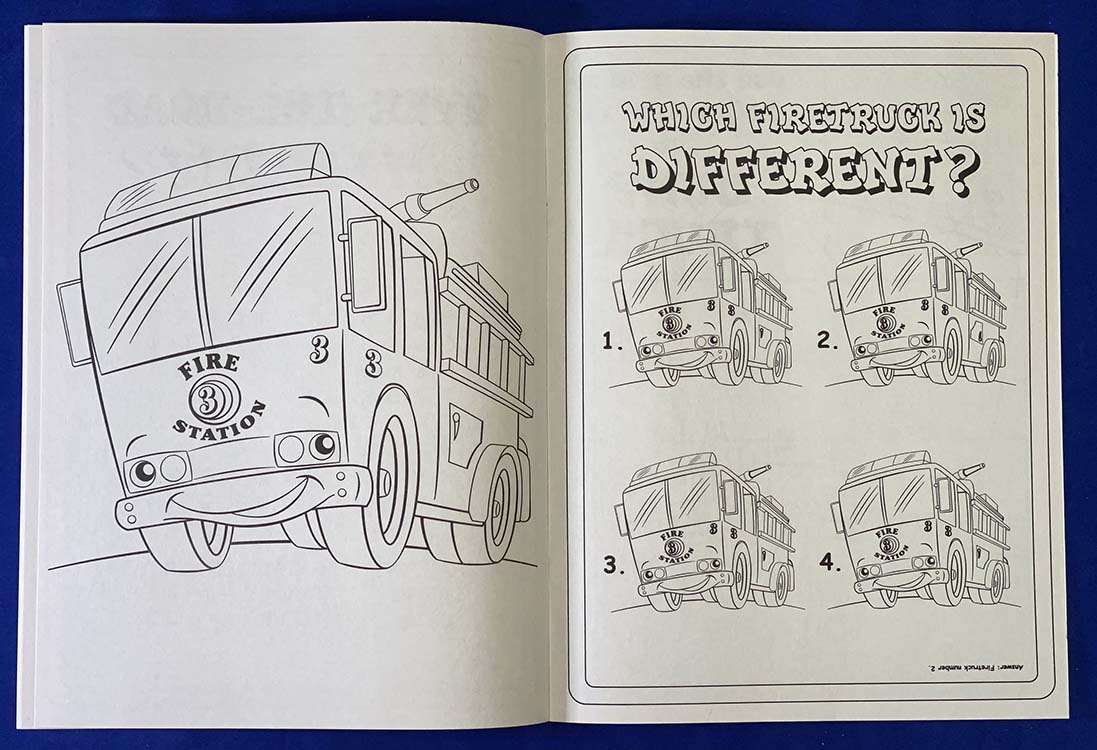 COLORING BOOK - Tons of Trucks Coloring & Activity Book 5