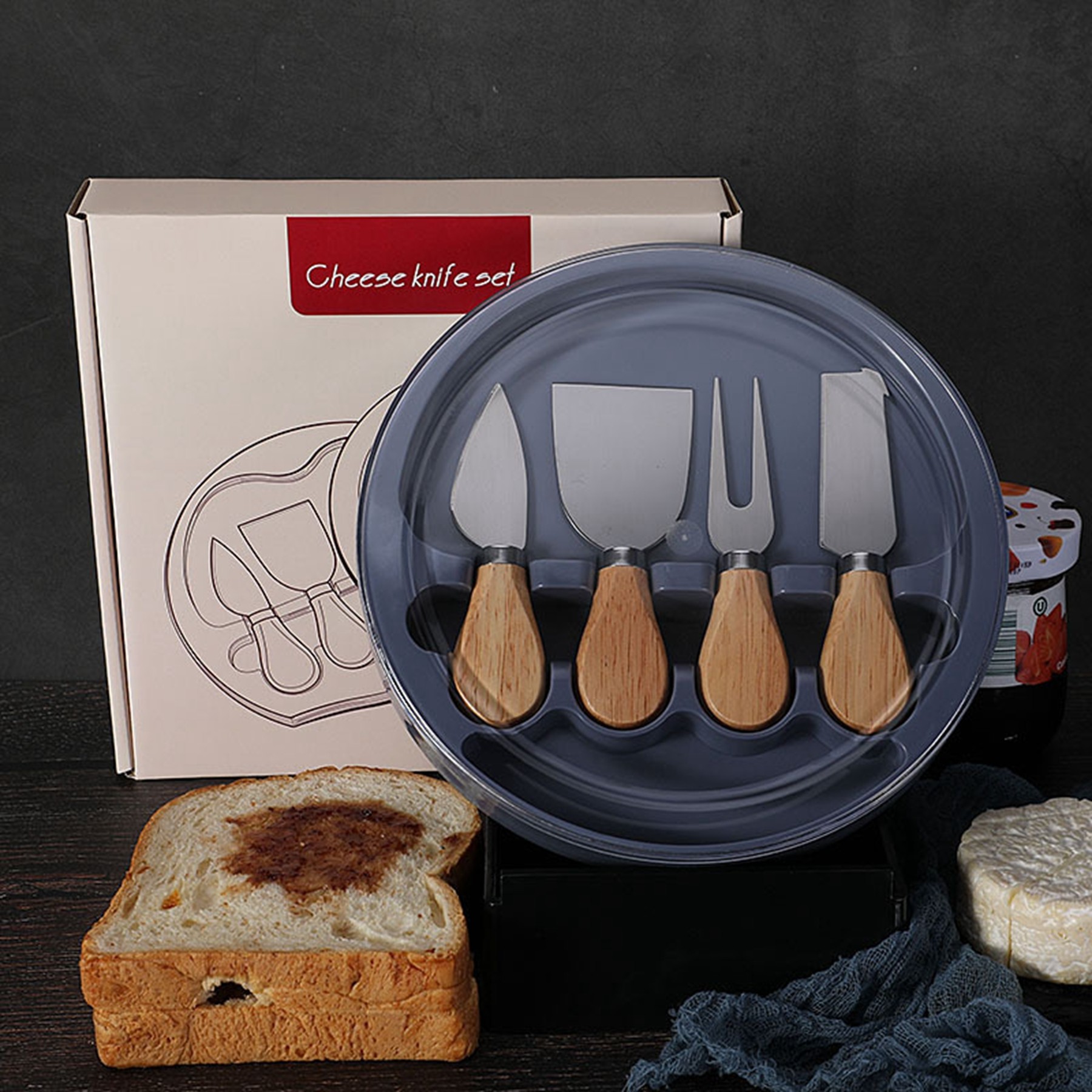 Stainless Steel Cheese 4 Knife Set 10