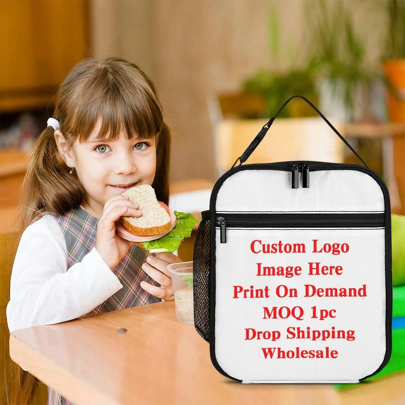 Custom Logo Lunch Bag Bulk Order Insulated Leak Proof for Corporate Promotional Gifts 9
