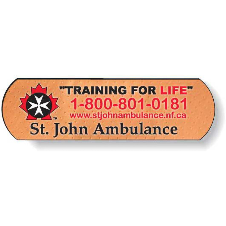 Stock Band Aid Magnet .020, Full Colour Digital, White Vinyl Topcoat