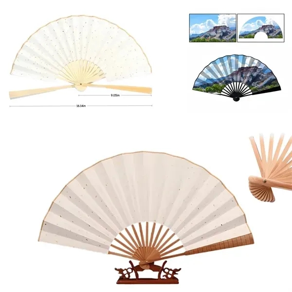 Paper Folding Handheld Fan - Portable Lightweight Design 7