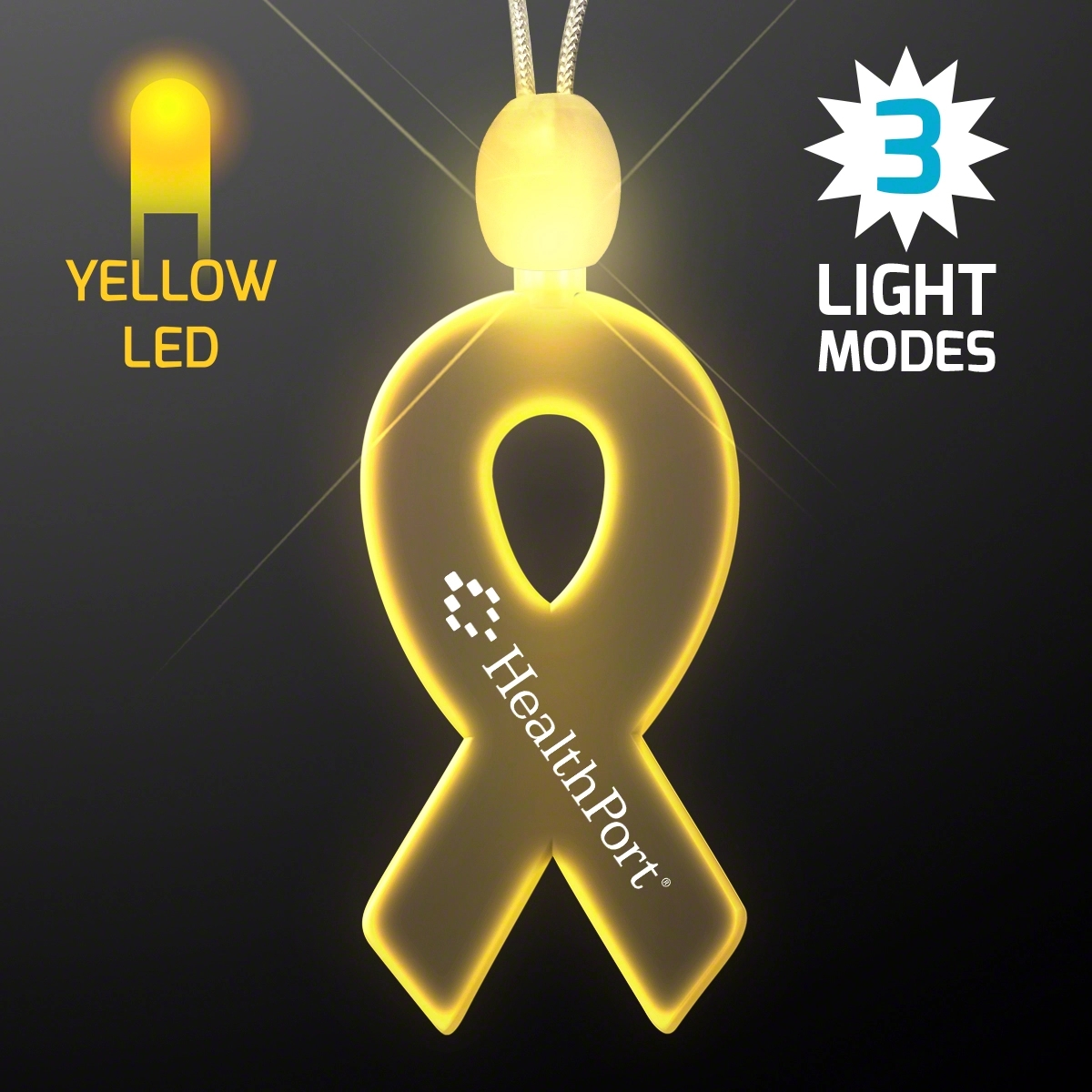 Light-up acrylic ribbon LED necklace 12