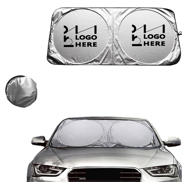 Car Windshield Sun Shade with Storage 2