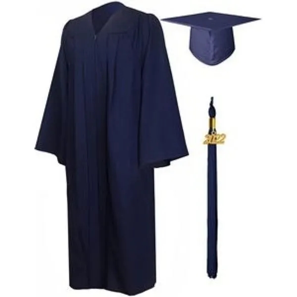Matte Graduation Gown Cap Tassel Set 4