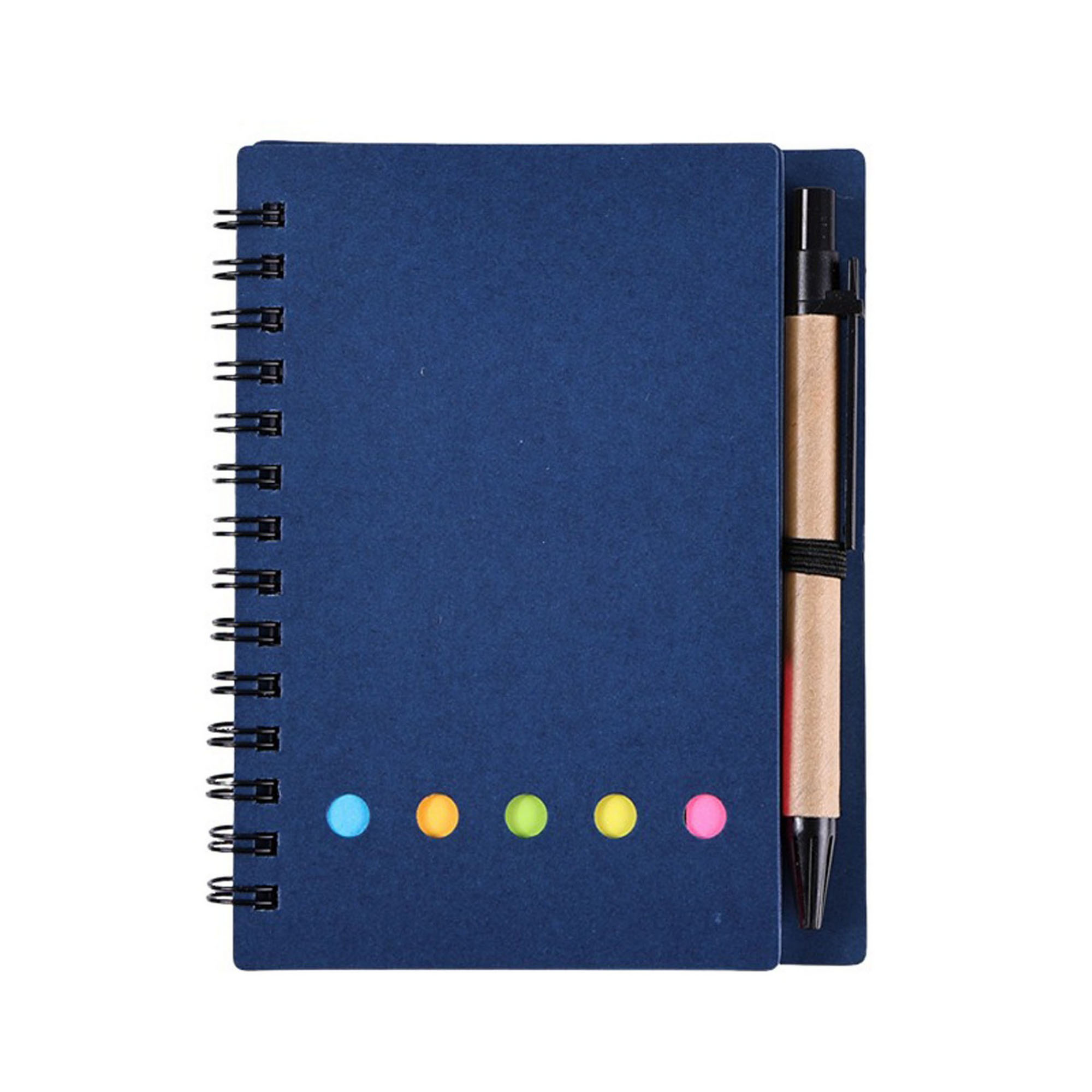 Spiral Notebook With Sticky Notes Pens 6