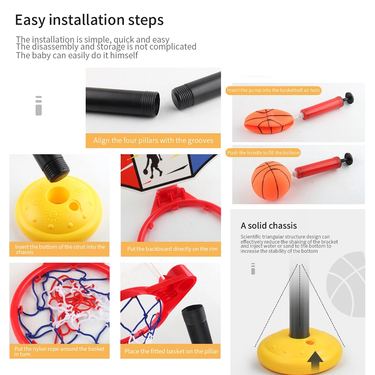 Toy Basketball Set For Kids 4