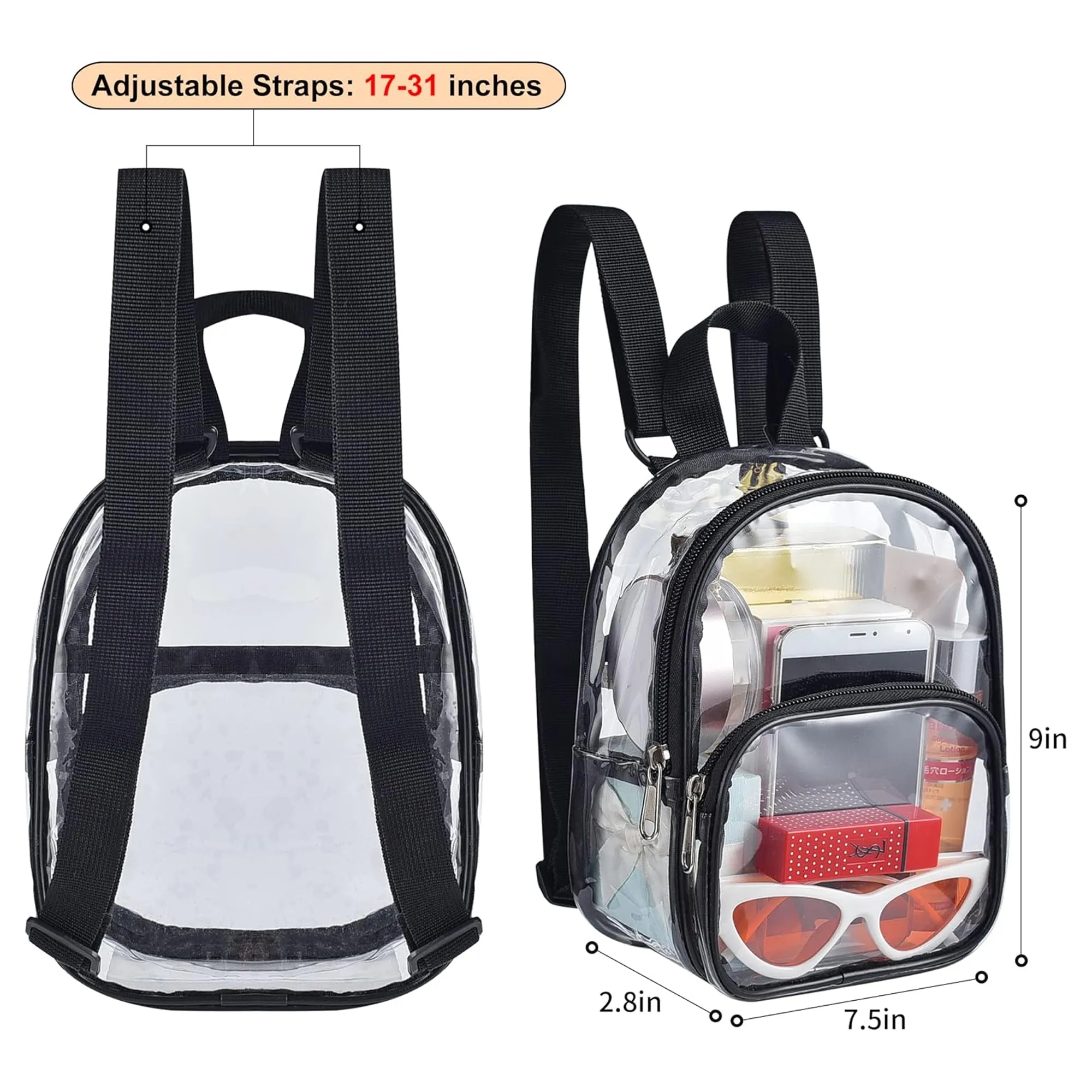 Mini Transparent Stadium Backpack 6