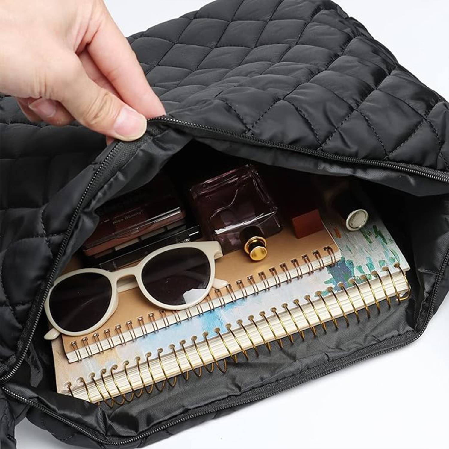 Quilted tote bag 5