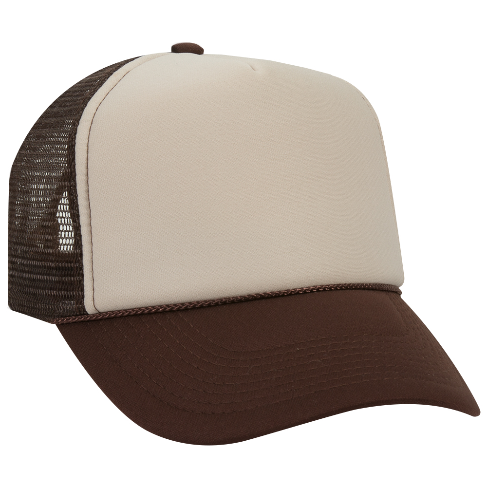OTTO CAP® 5 Panel Mid Profile Mesh Back Trucker Hat 13