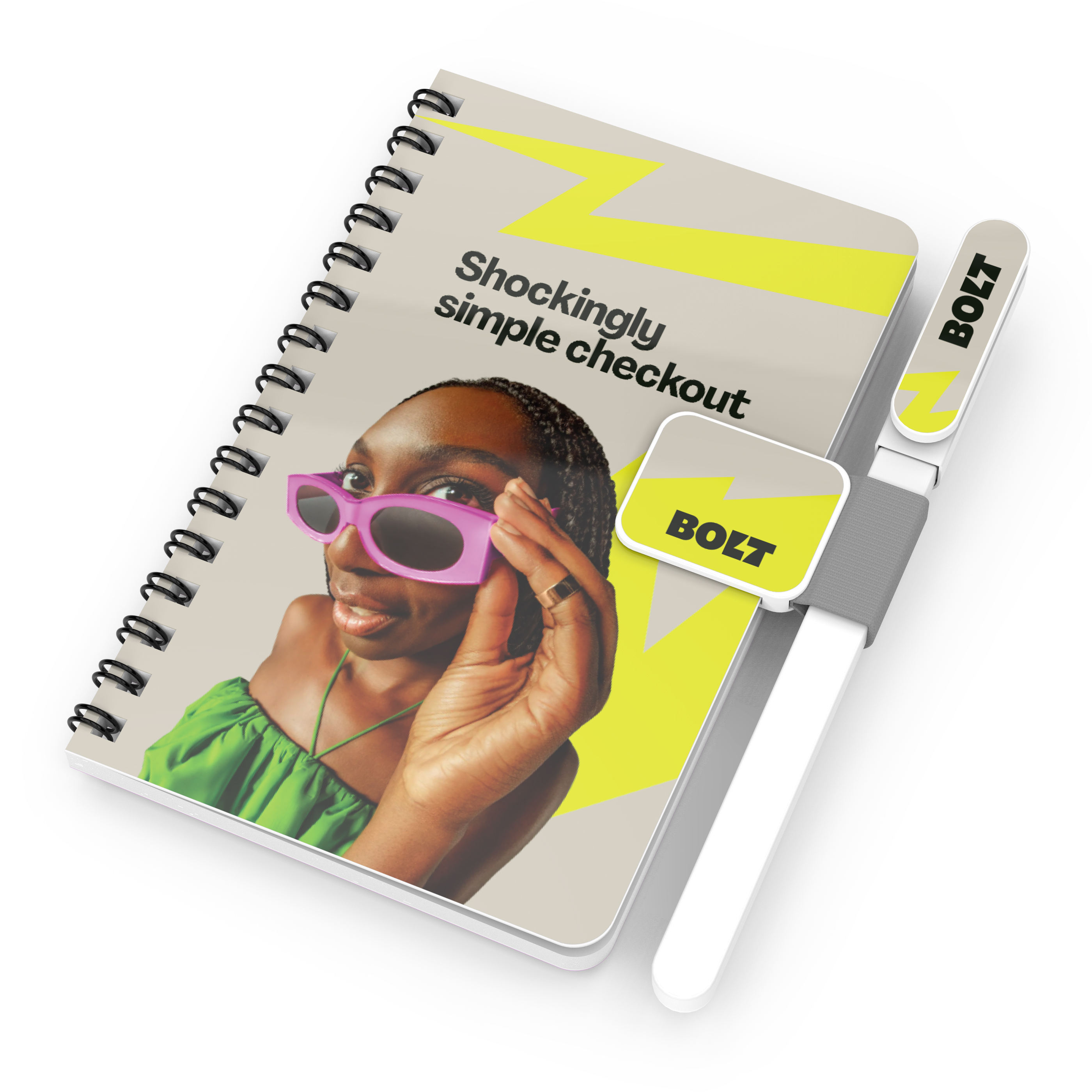 Notes Kit : Notebook set with pen and penholder (side bound) 6