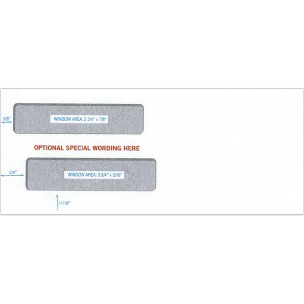 Envelopes, Double Window Confidential, Self-Seal 1