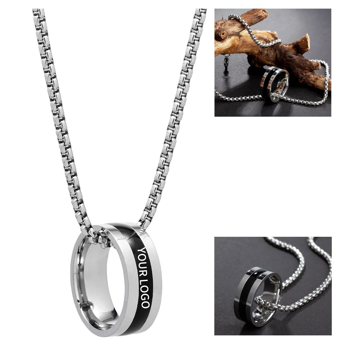 Minimalist Necklace with Round Charm 1