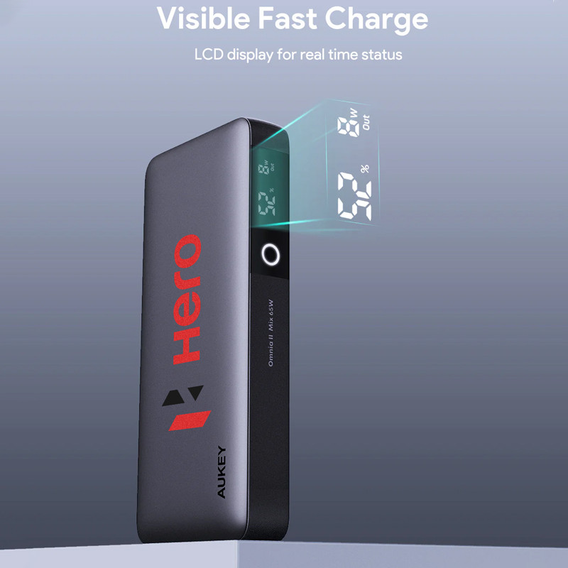 Aukey 65W 20,000mAh Laptop Power Bank 2