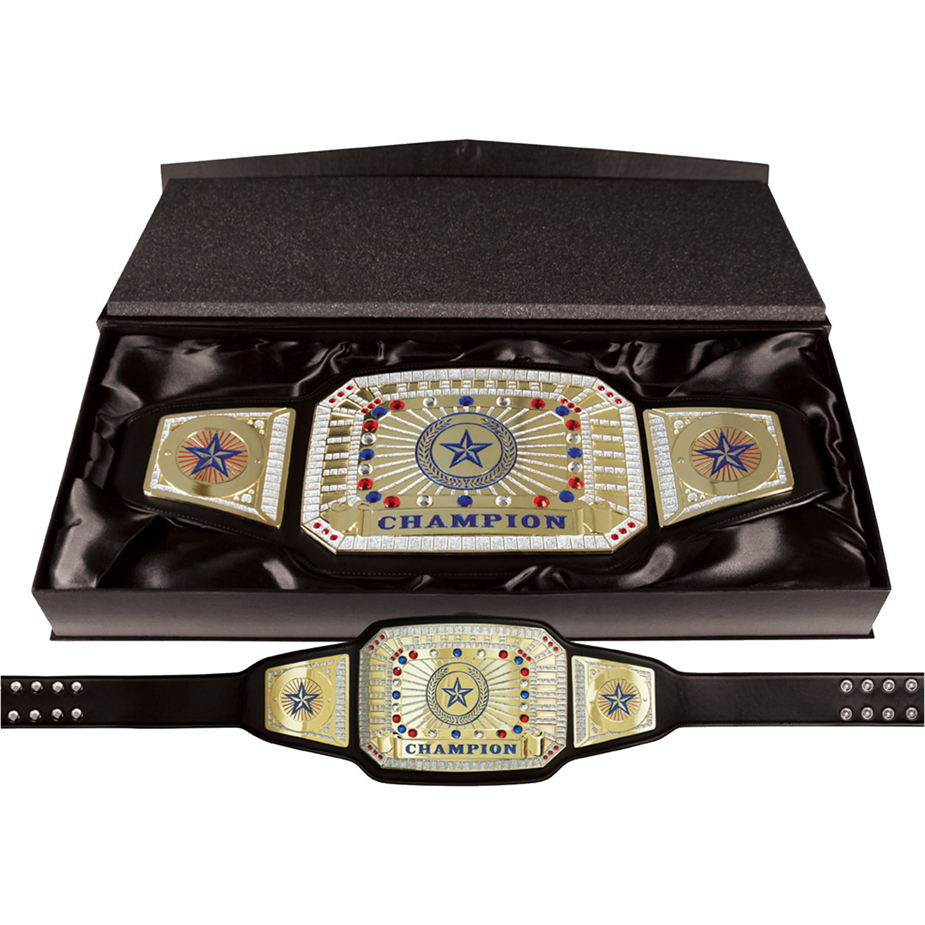 Champion Custom Championship Belts: Black-Gold 4