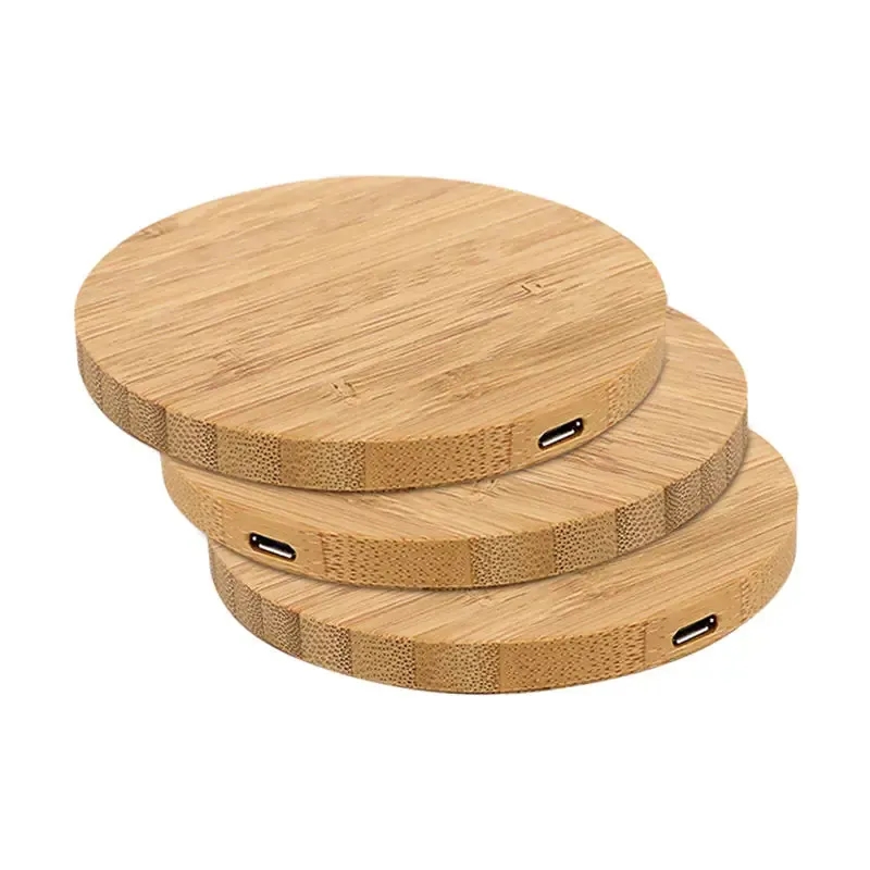 Custom Bamboo Wireless Charger 2
