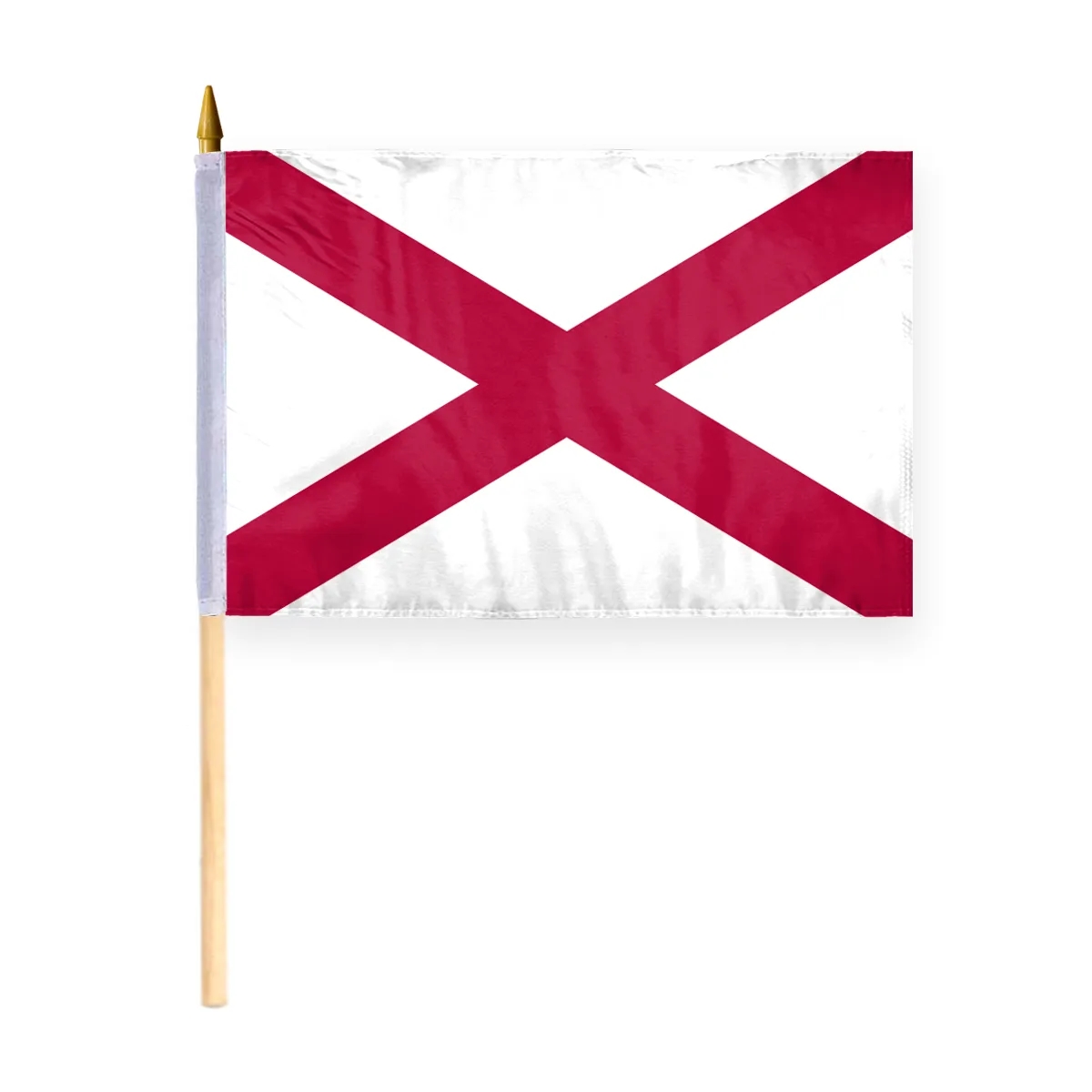 4"x6" & 12"x18'' Alabama ePoly Printed Stick Flags 3