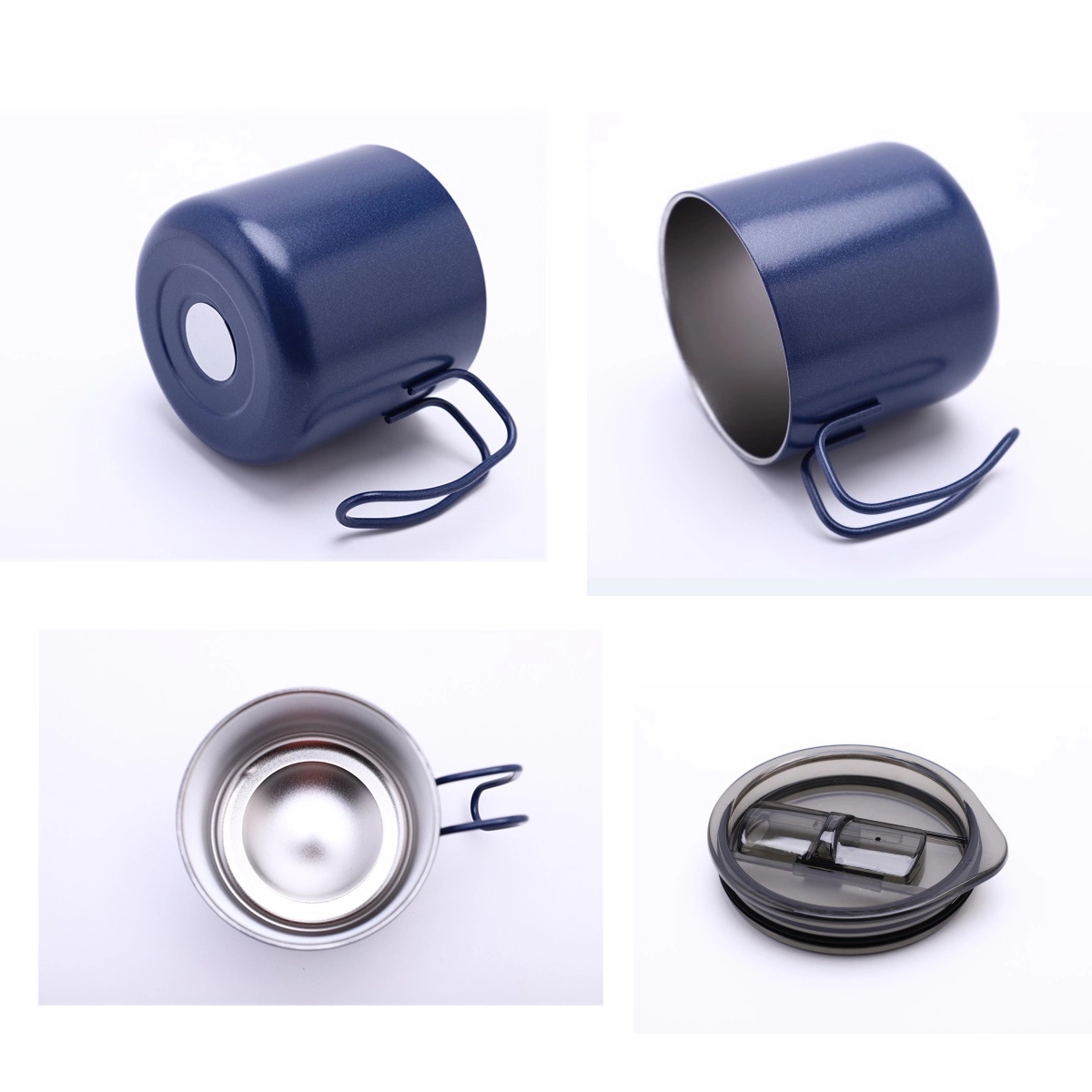 12Oz Stainless Steel Insulated Coffee Mug With Handle 2
