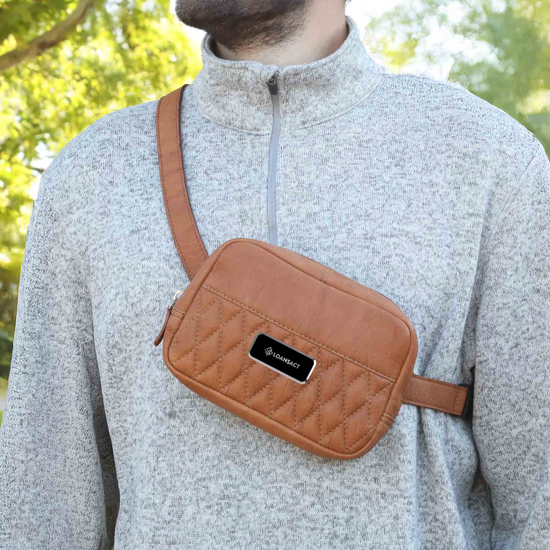 Brea Canyon Leather Cross Body Bag 22