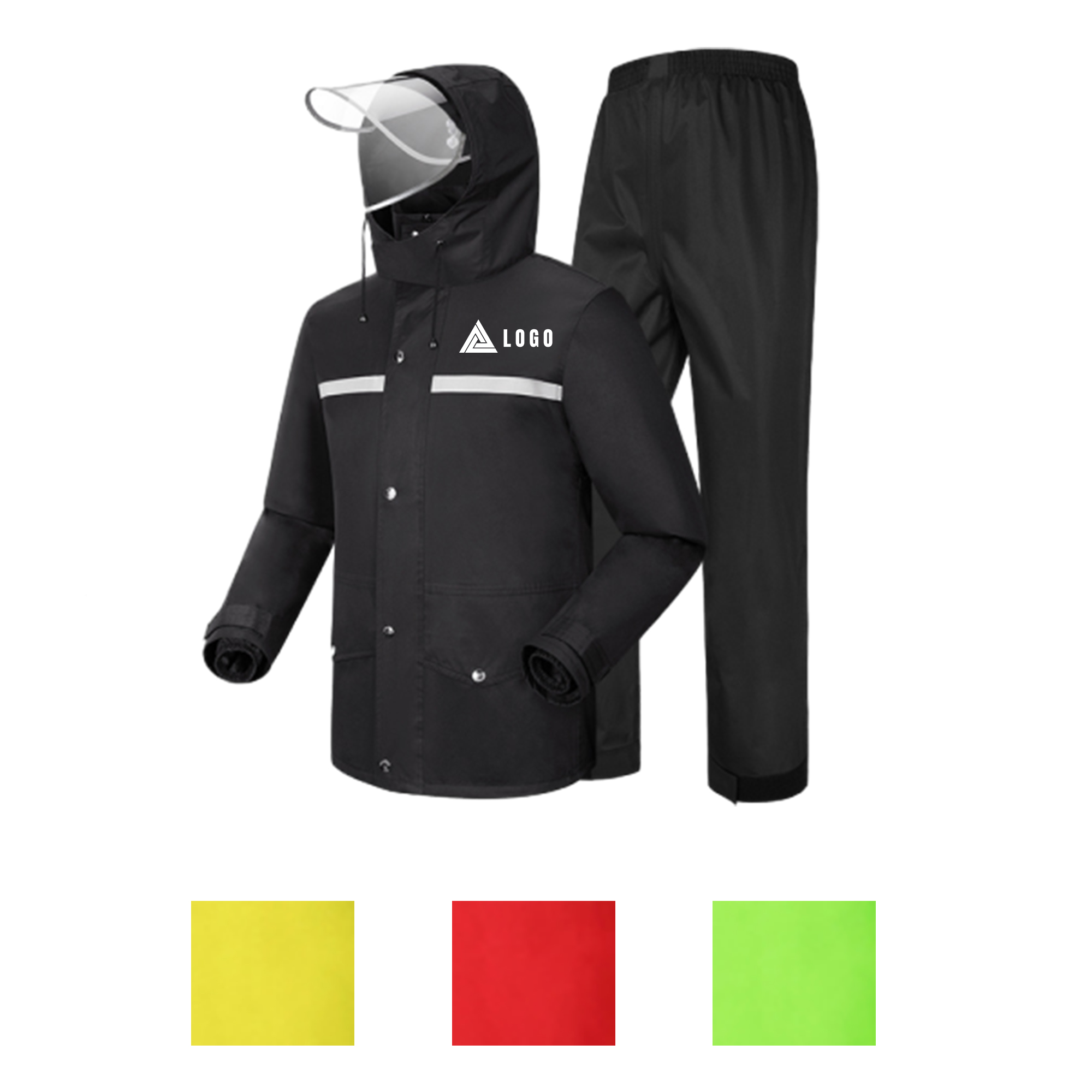 Outdoor Waterproof Two-Piece Rain Suit 2