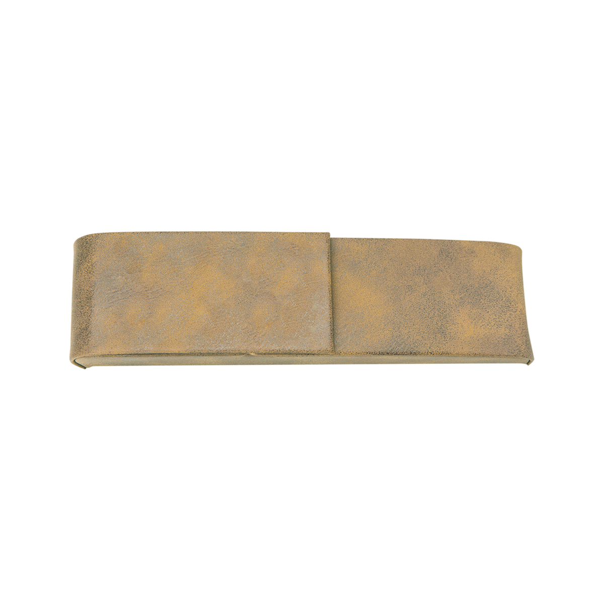 Rustic/Gold Leatherette Double Pen Case 2