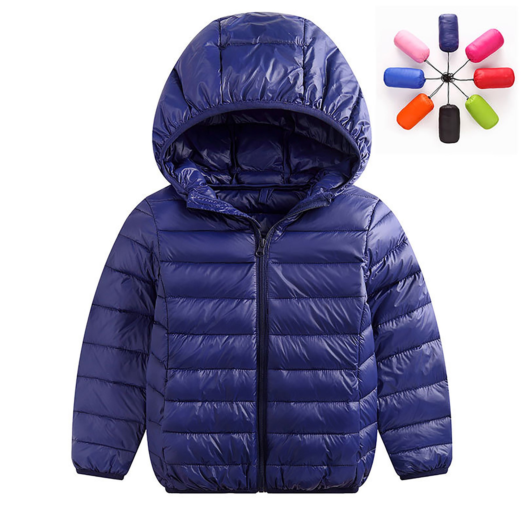 Kids Hooded Lightweight Down Puffer Jacket 7