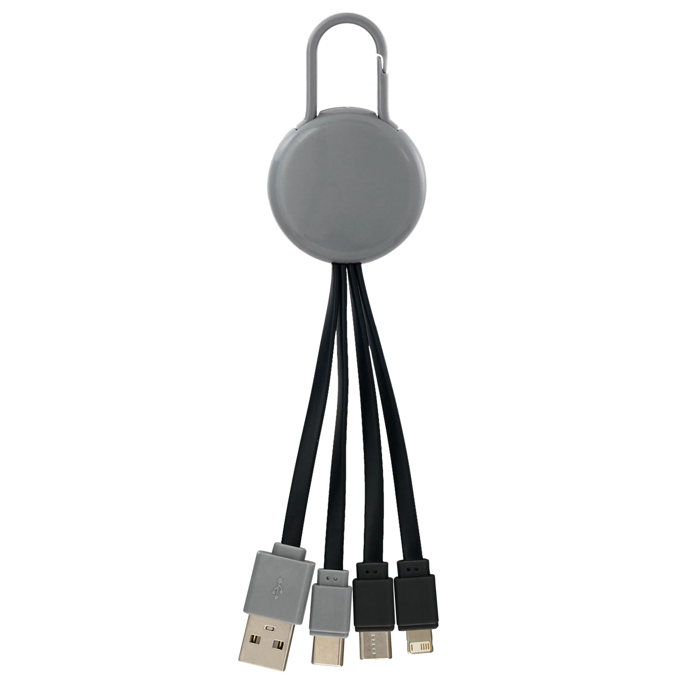 COLORFUL CLIP DUAL INPUT 3 IN 1 CHARGING CABLE 42