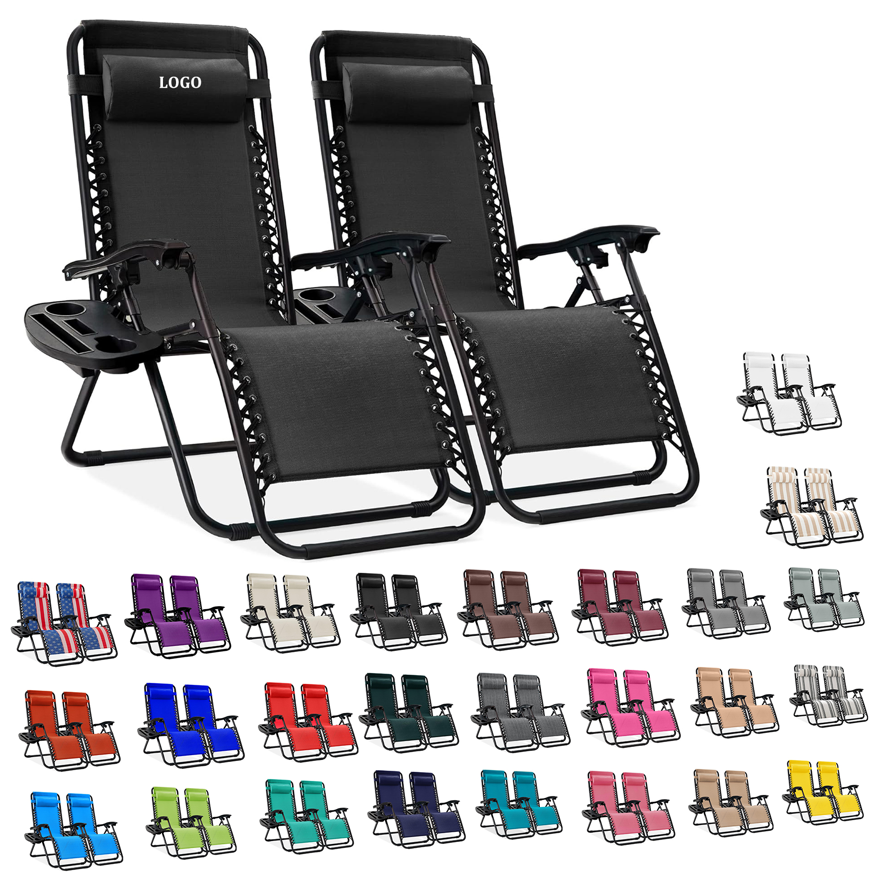 Adjustable Steel Mesh Zero Gravity Lounge Chair 2