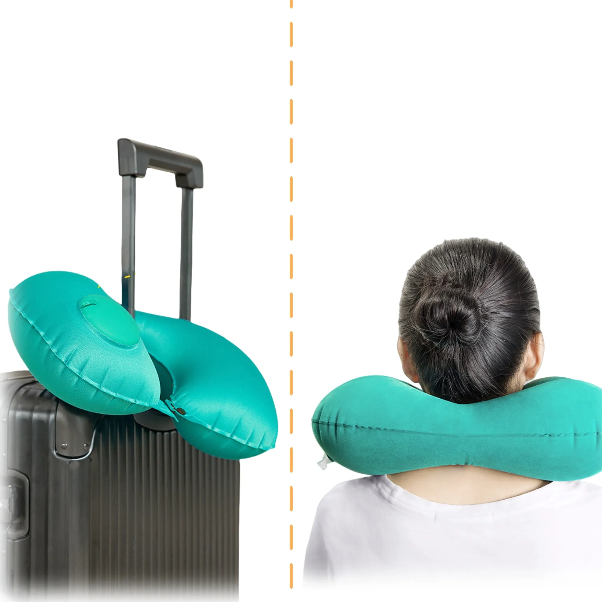 Inflatable U-shaped Travel Neck Pillow 6