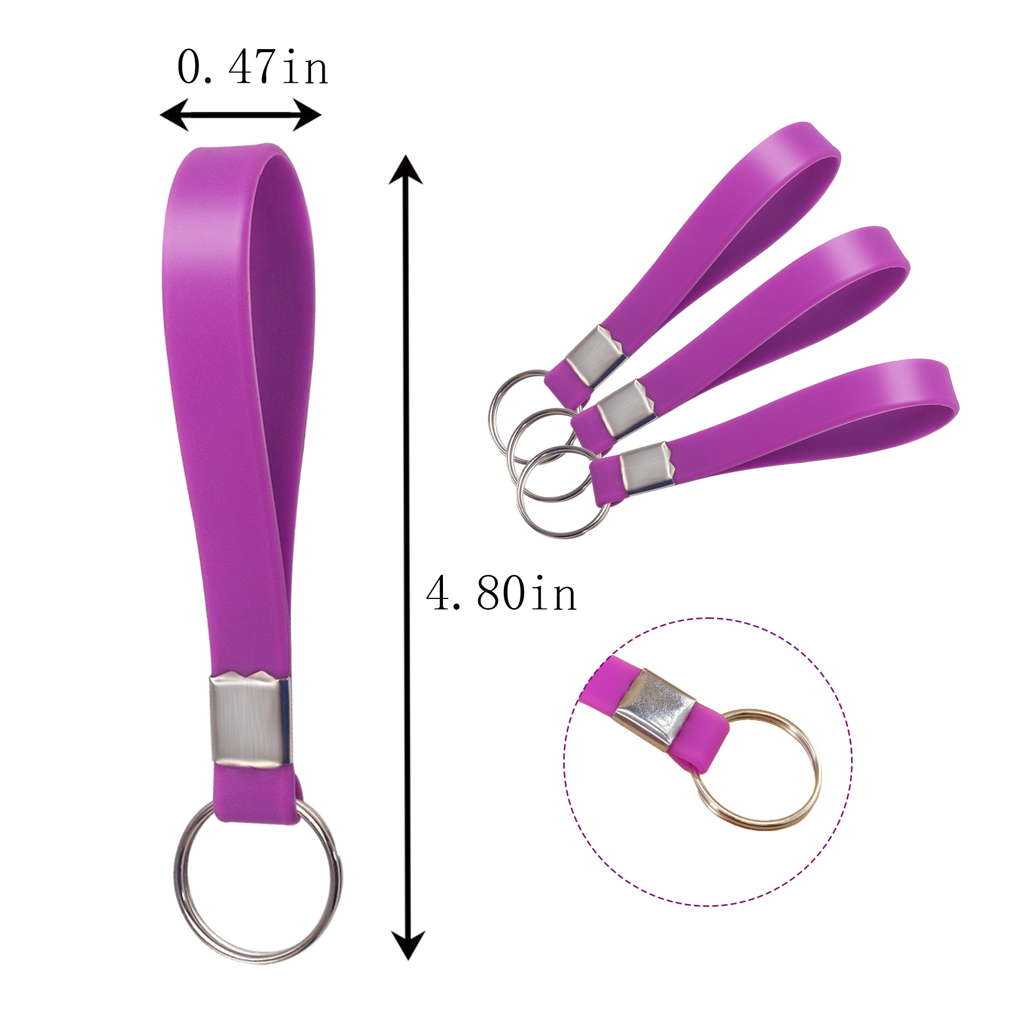 Silicone Wristband Keychain 3