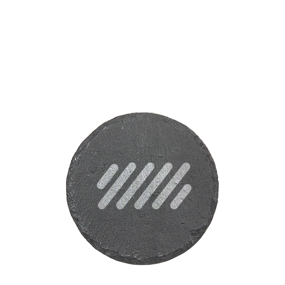 4" Round Slate Coaster