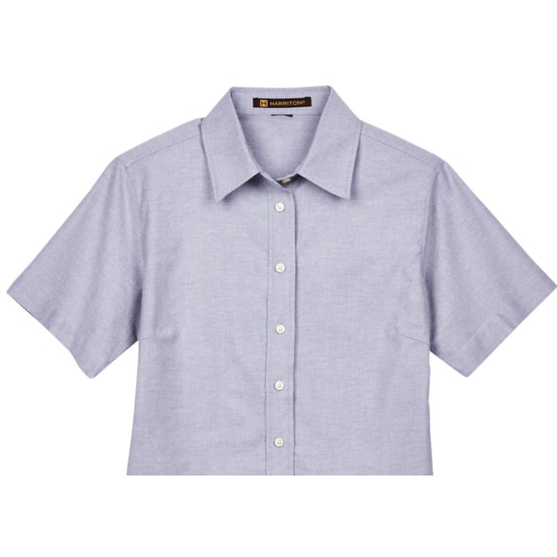 Harriton Ladies' Short-Sleeve Oxford With Stain-Release 4