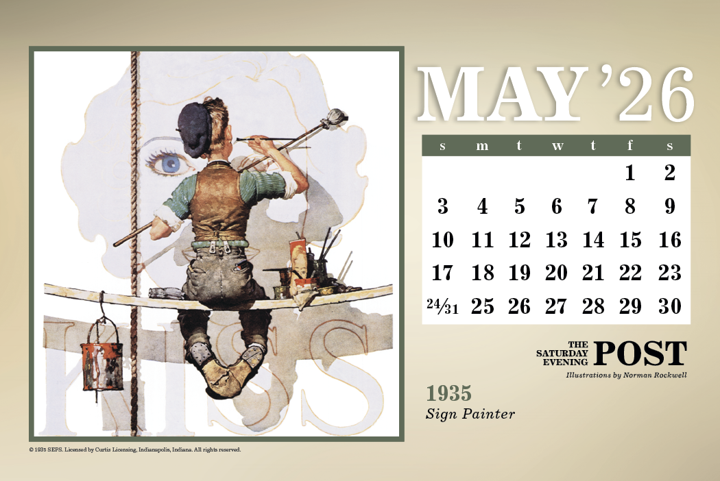 Triumph® Calendars The Saturday Evening Post Large Desk Calendar 5